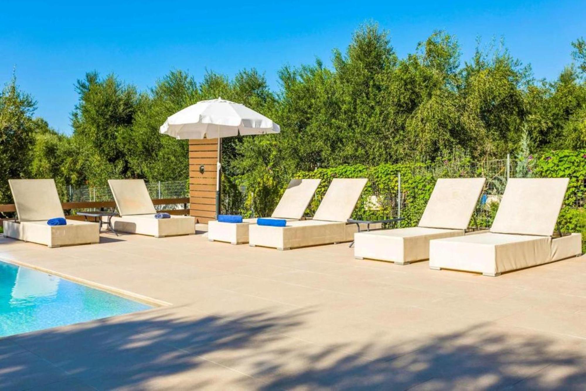 Astarte Villas - Petra Elia Private Villa With Pool Plános Extérieur photo